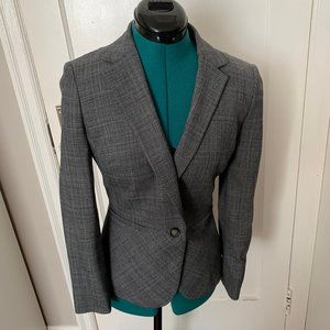 Banana Republic Gray Crosshatch Blazer